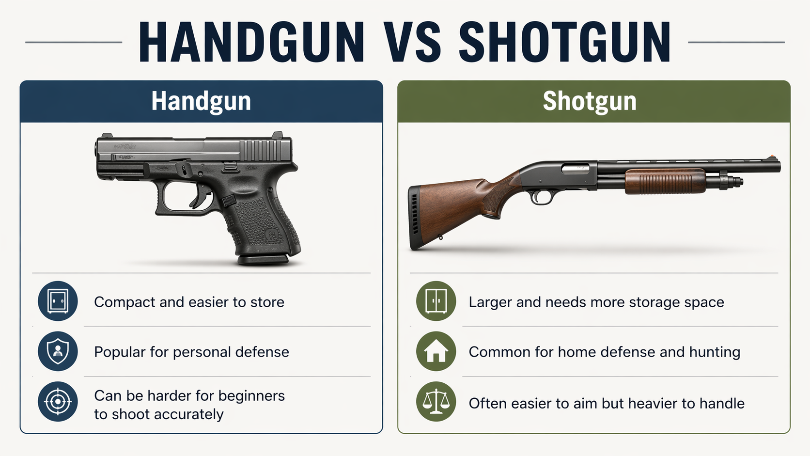 Handgun Vs Shotgun